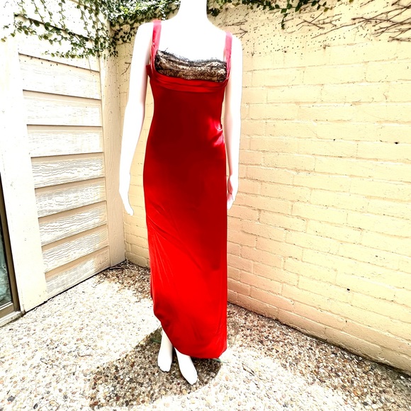 Vera Wang Gilded Age Red Gown sz4 - Picture 9 of 16
